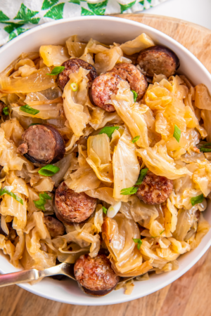 Crockpot Cabbage and Sausage | Easy Dinner Ideas