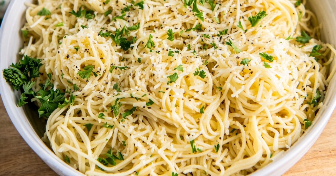 Buttery Parmesan Noodles Recipe | Easy Dinner Ideas