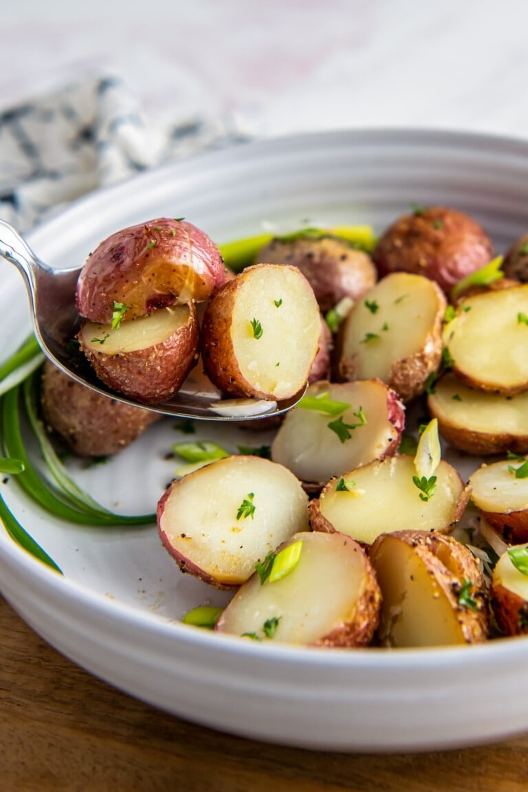 Crispy Oven Roasted Baby Potatoes | Easy Dinner Ideas
