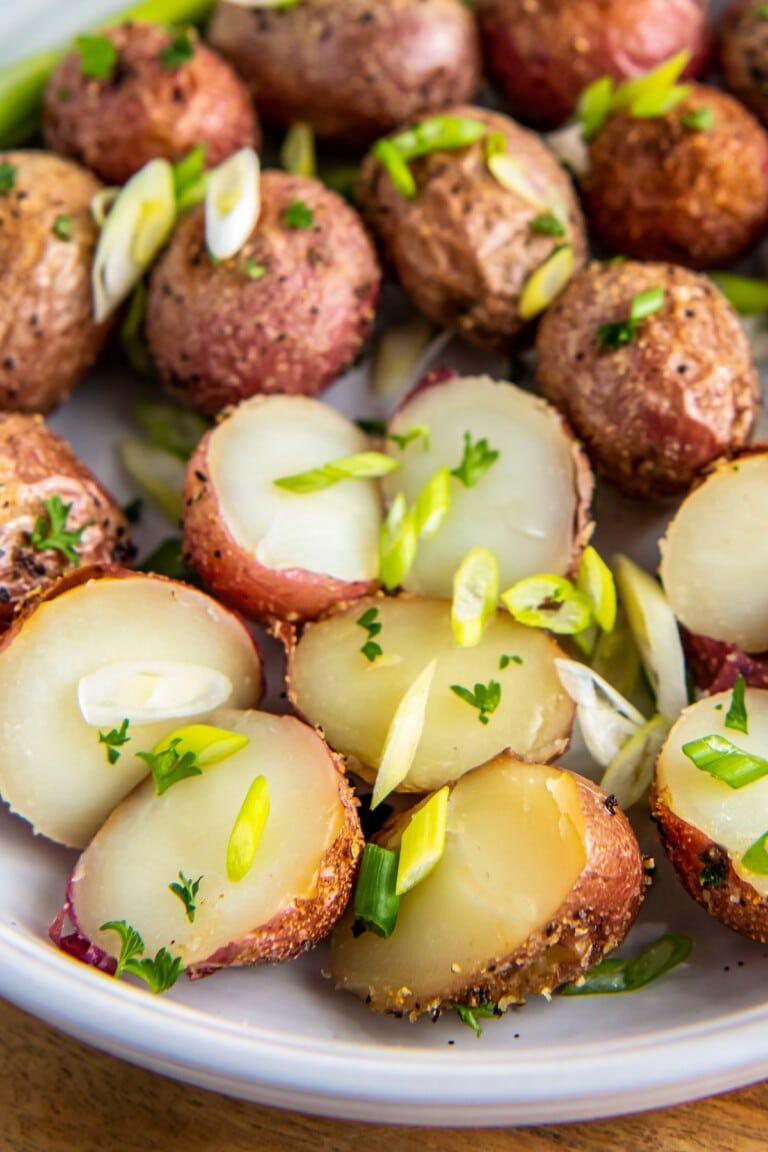 Crispy Oven Roasted Baby Potatoes Easy Dinner Ideas