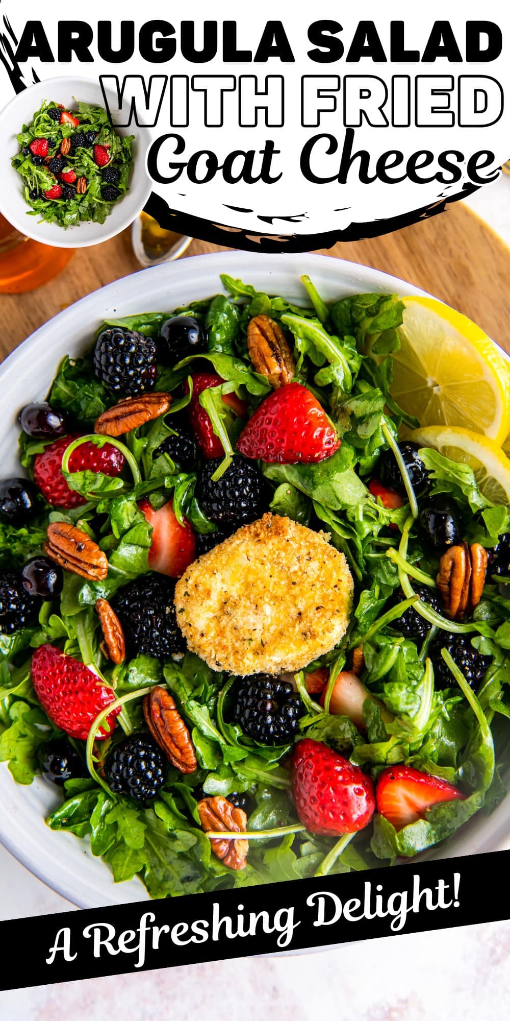 Arugula Salad with Fried Goat Cheese Easy Dinner Ideas