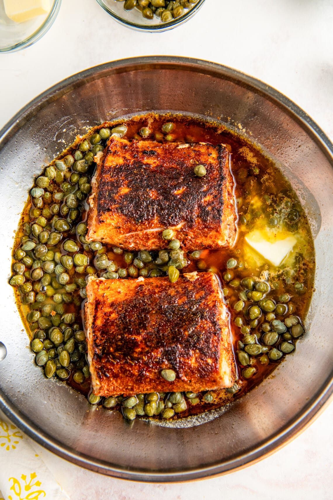 Pan Seared Mahi Mahi Recipe with Lemon Caper Sauce!