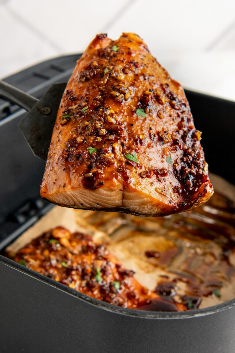 Air Fryer Honey Garlic Salmon Easy Dinner Ideas