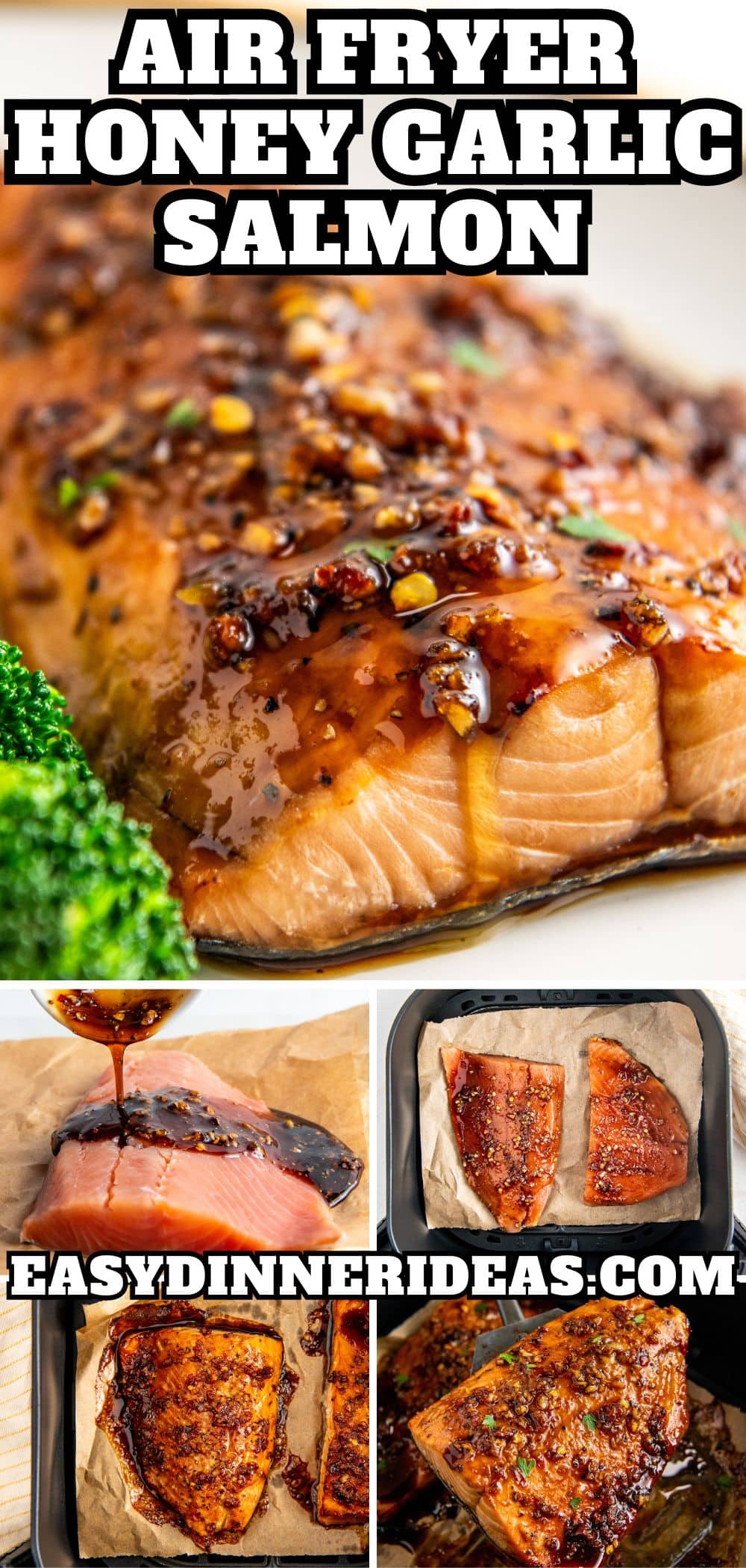 Air Fryer Honey Garlic Salmon | Easy Dinner Ideas