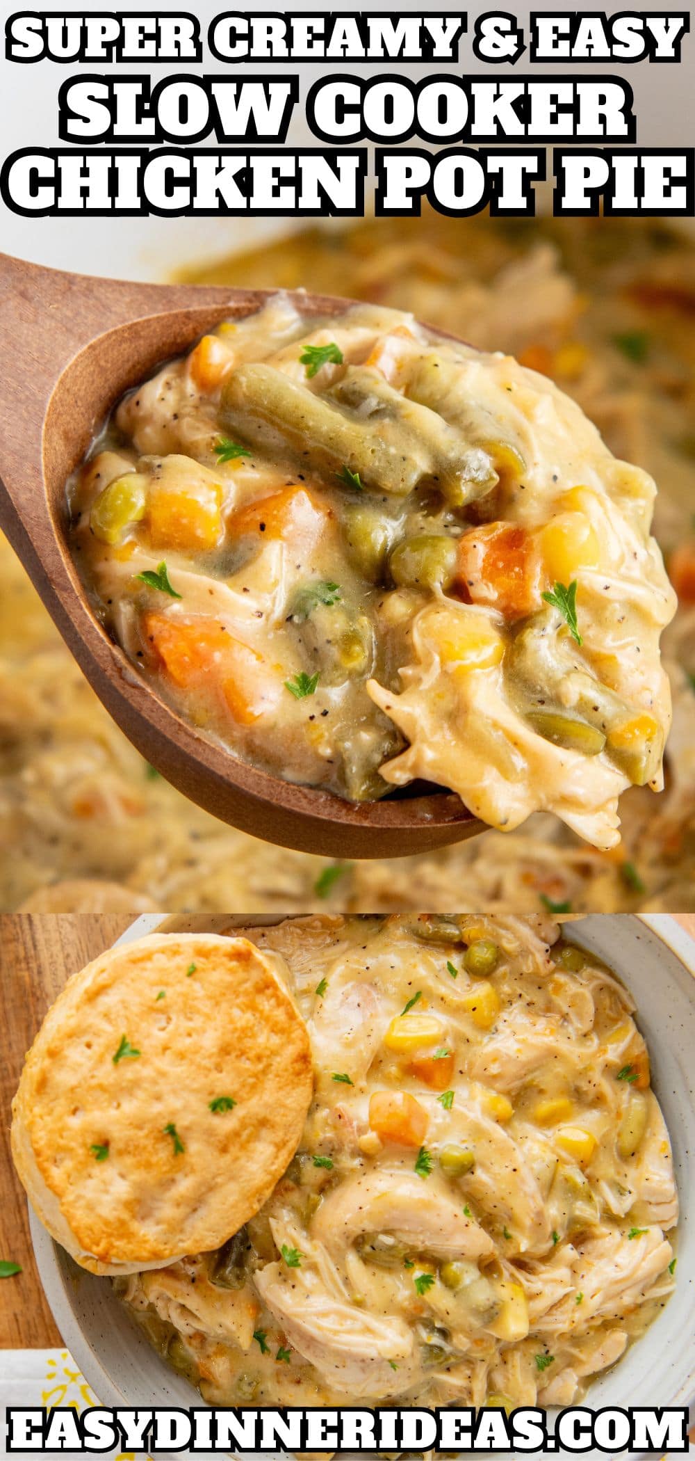 Best Crock Pot Chicken Pot Pie Recipe Easy Dinner Ideas   Crock Pot Chicken Pot Pie Recipe Pin 