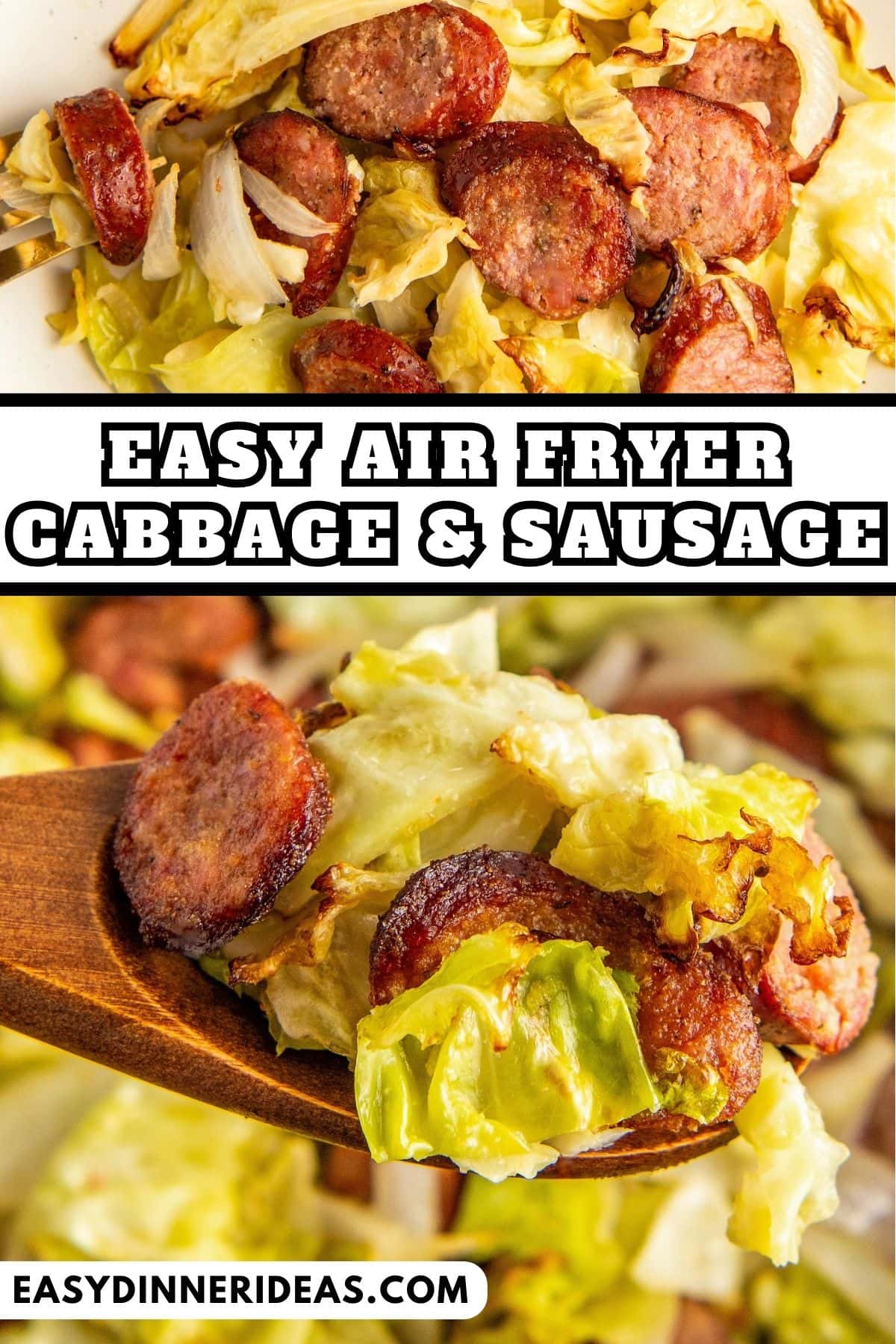 Air Fryer Cabbage and Sausage Easy Dinner Ideas