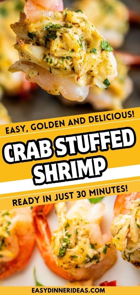 Crab Stuffed Shrimp | Easy Dinner Ideas