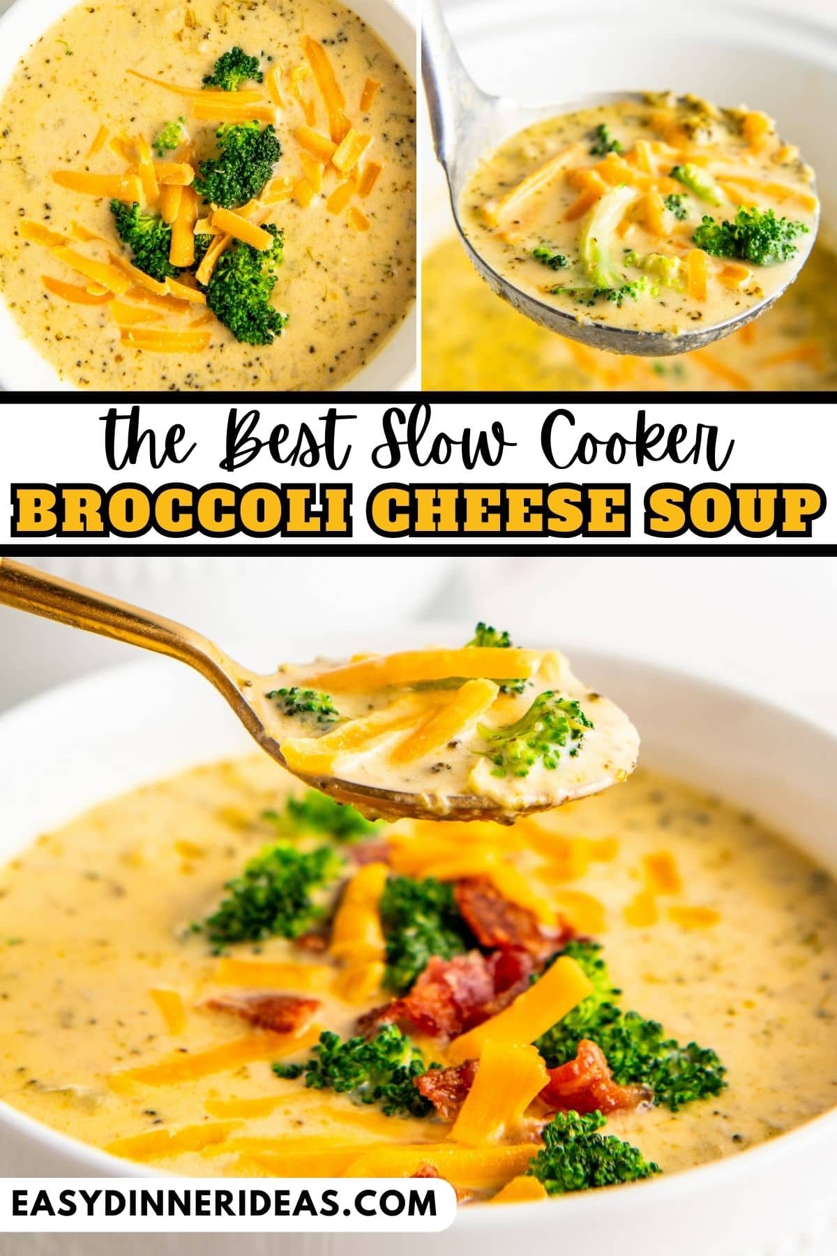 Crockpot Broccoli Cheese Soup | Easy Dinner Ideas