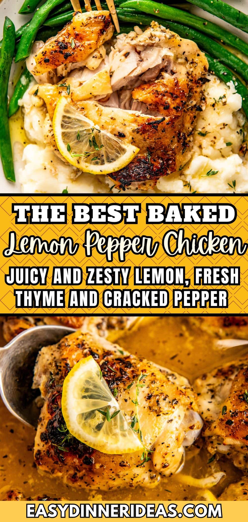 Baked Lemon Pepper Chicken Recipe | Easy Dinner Ideas