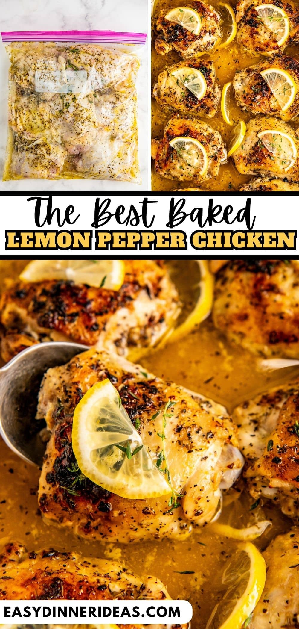 Baked Lemon Pepper Chicken Recipe | Easy Dinner Ideas