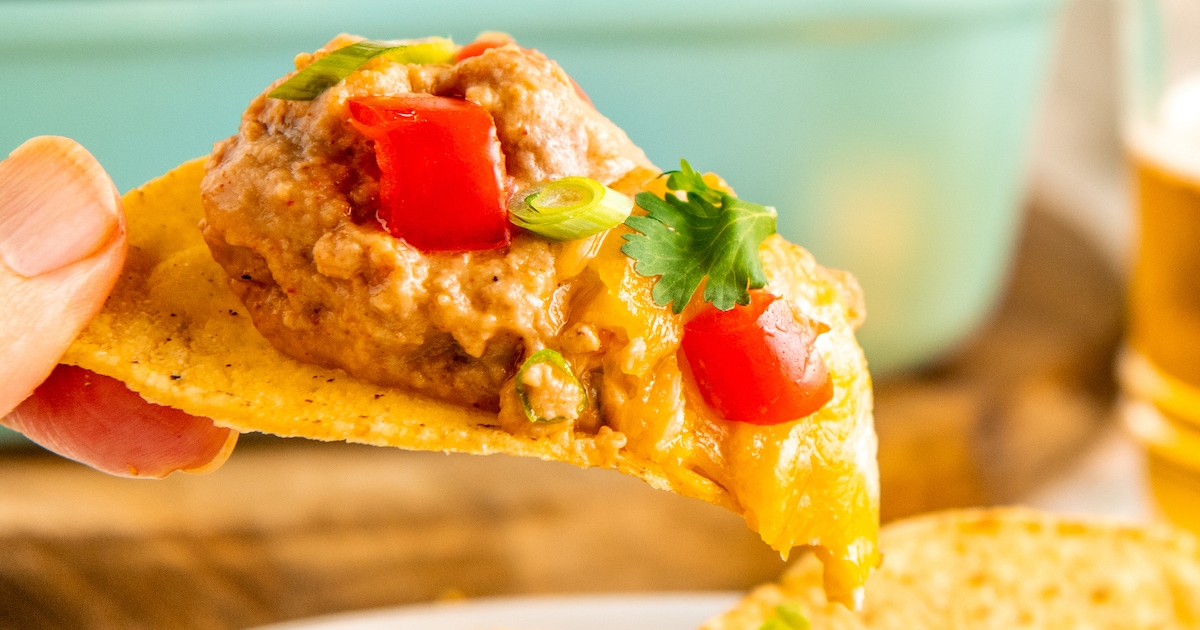 Easy Refried Bean Dip Recipe Easy Dinner Ideas