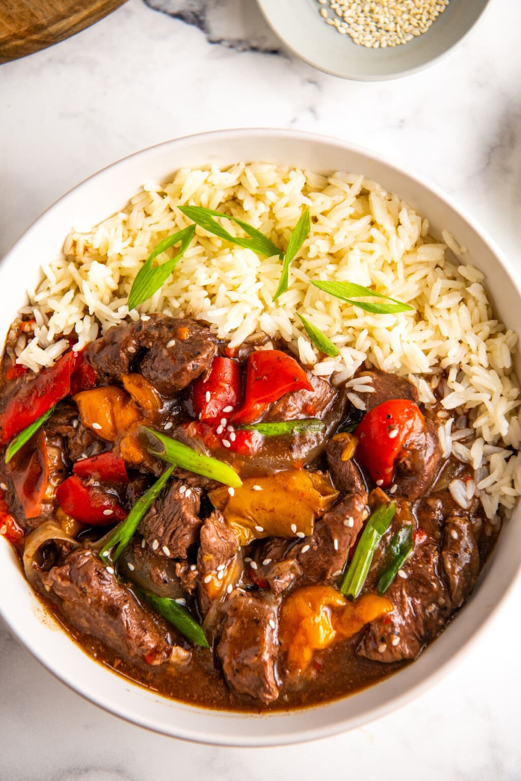 Easy Crockpot Pepper Steak | Easy Dinner Ideas