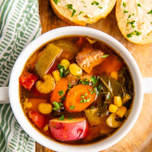 Crockpot Vegetable Beef Soup Recipe | Easy Dinner Ideas
