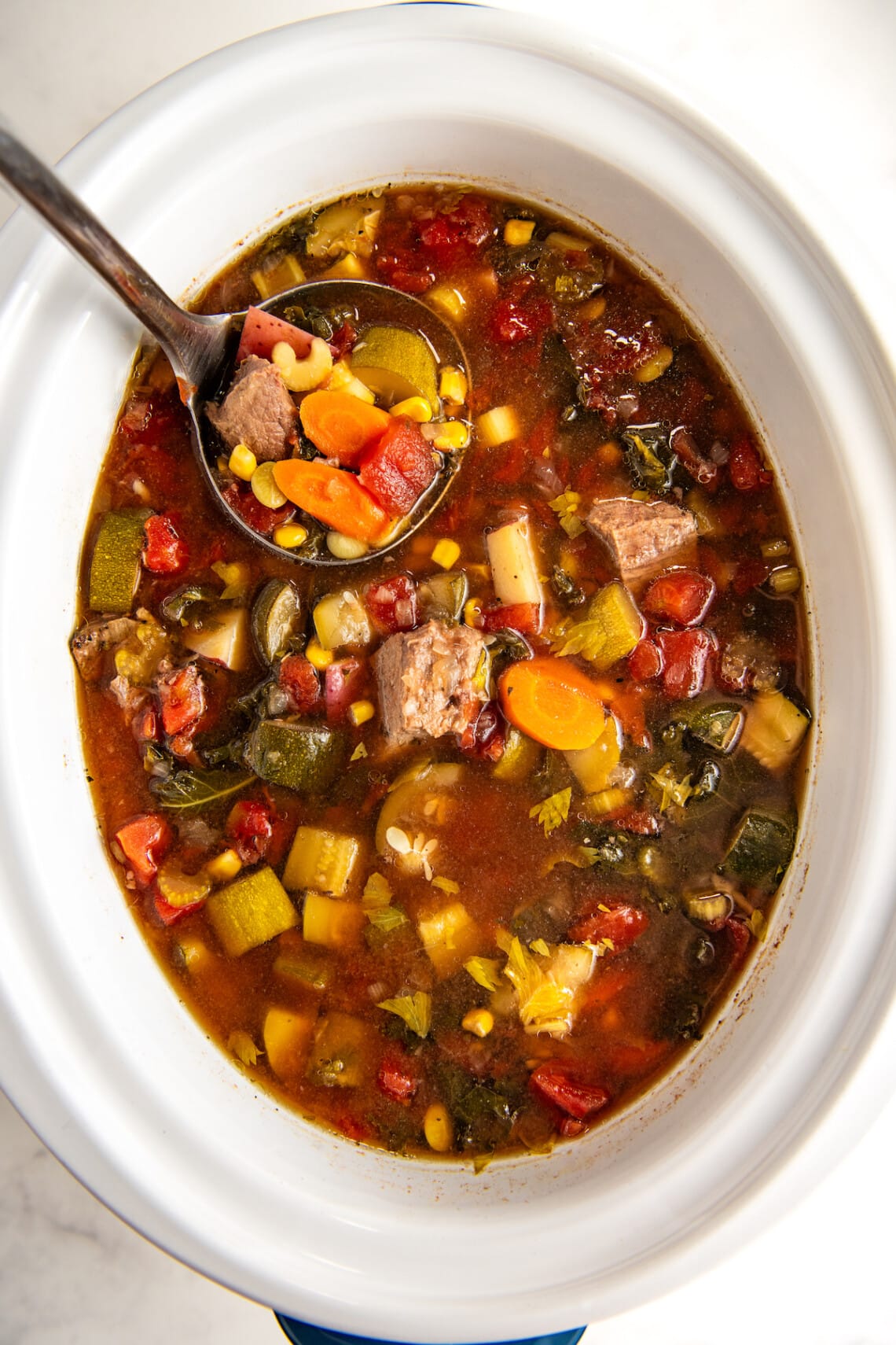 Crockpot Vegetable Beef Soup Recipe | Easy Dinner Ideas