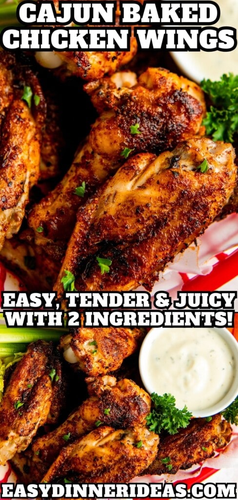Cajun Baked Chicken Wings Recipe | Easy Dinner Ideas