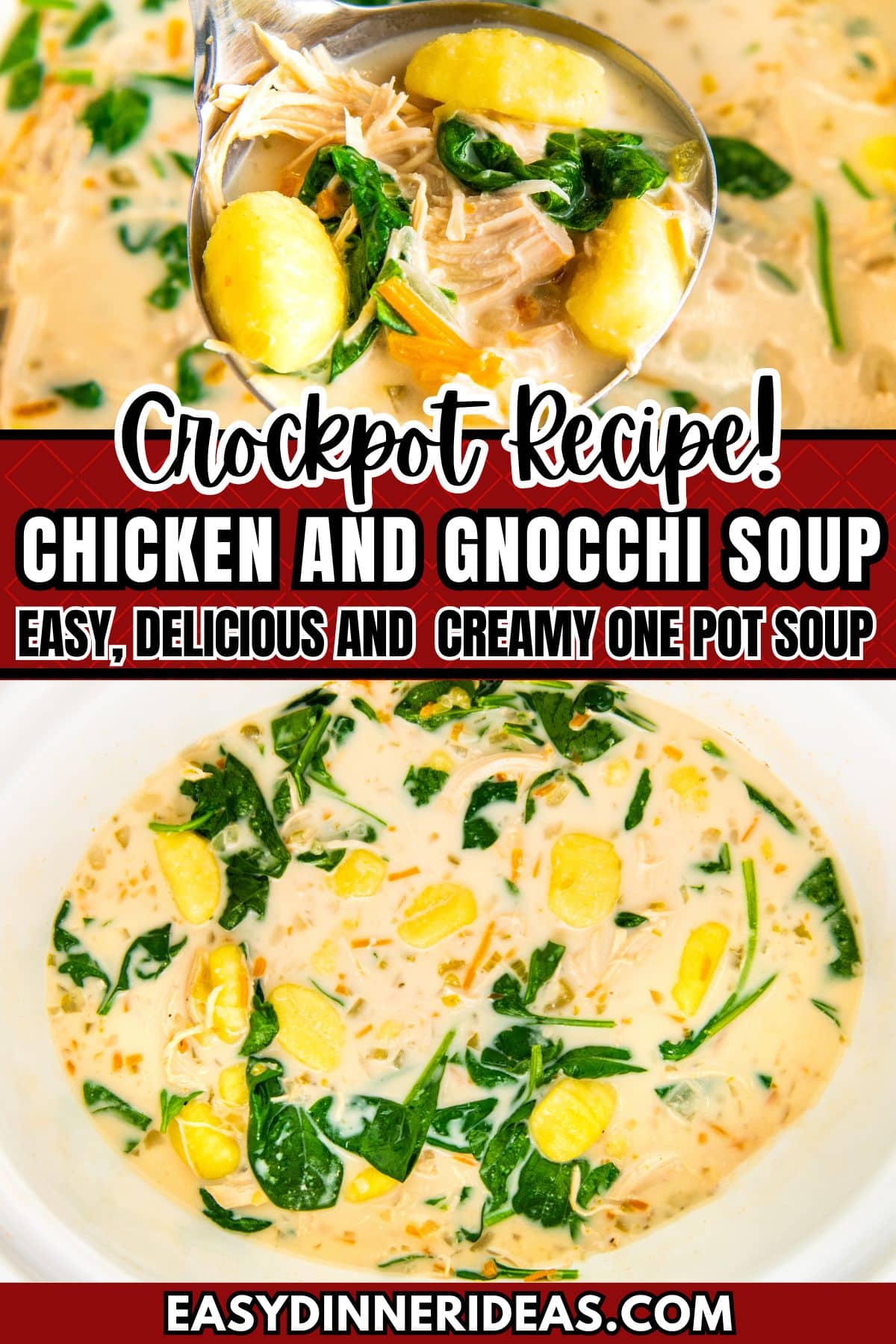 Crockpot Chicken Gnocchi Soup 