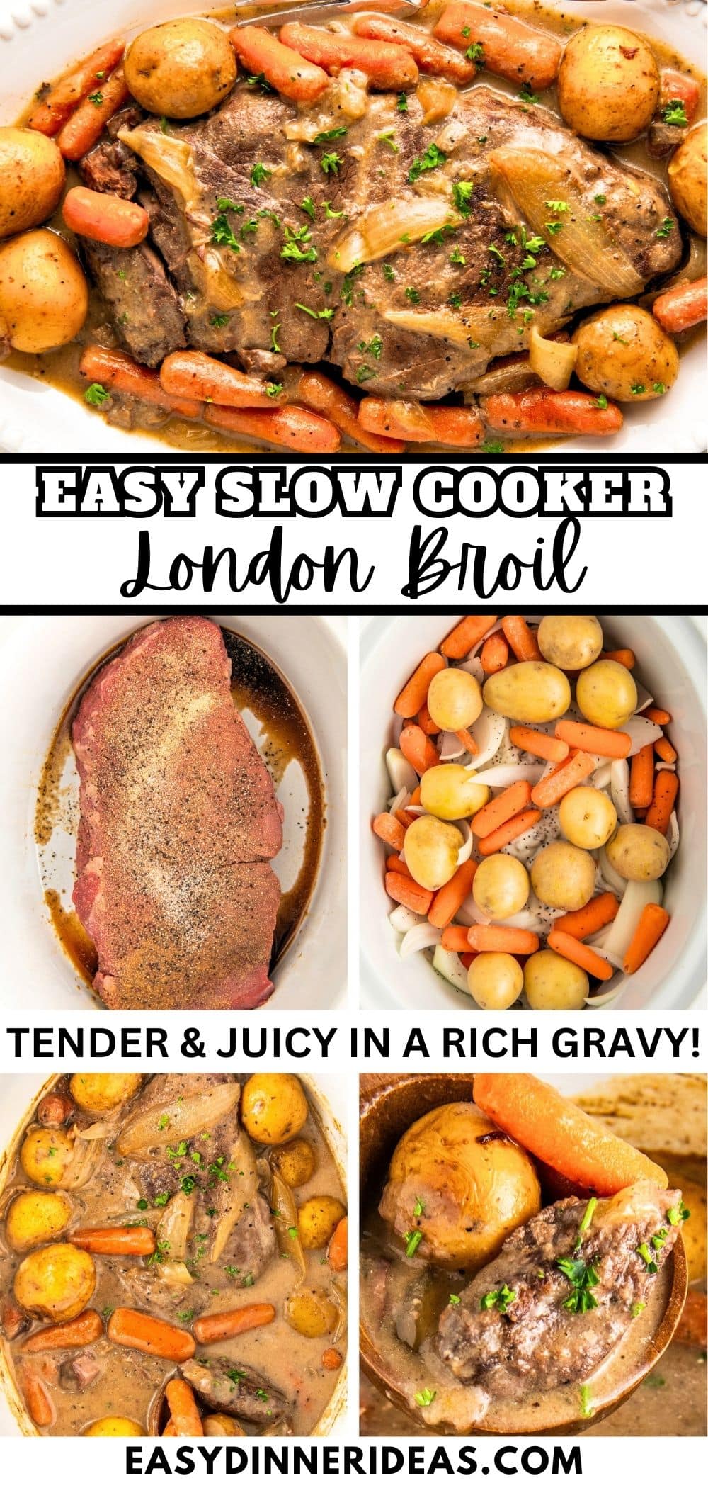 Tender Crockpot London Broil | Easy Dinner Ideas