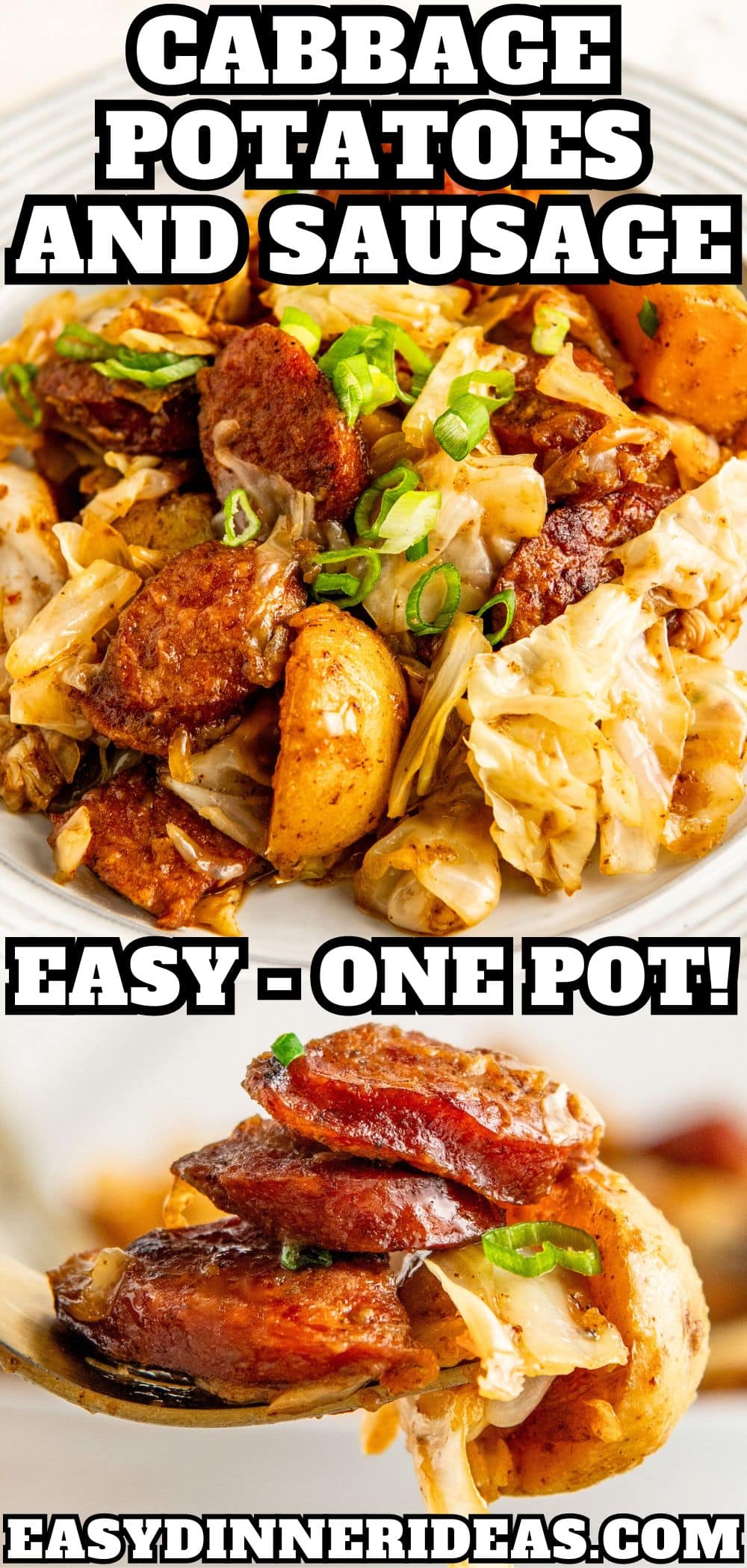 Easy Cabbage, Potatoes and Sausage Recipe | Easy Dinner Ideas