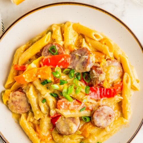 Creamy Cajun Sausage Pasta Recipe Easy Dinner Ideas