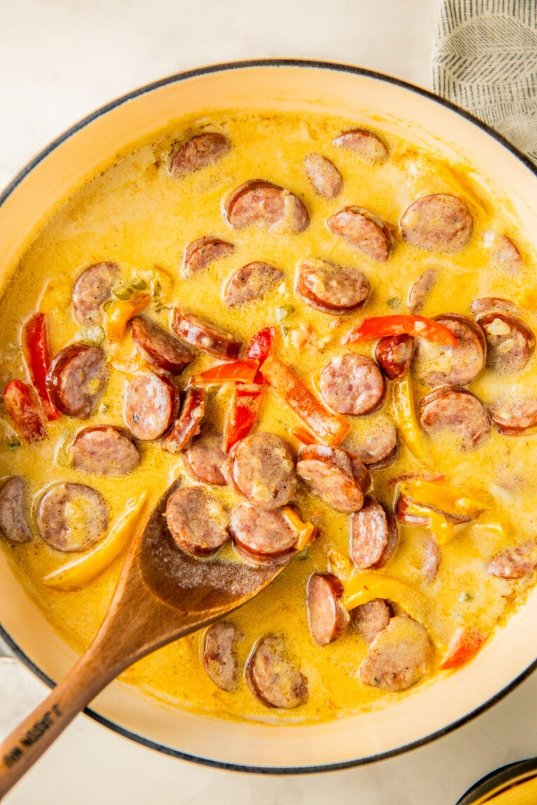 Creamy Cajun Sausage Pasta Recipe Easy Dinner Ideas