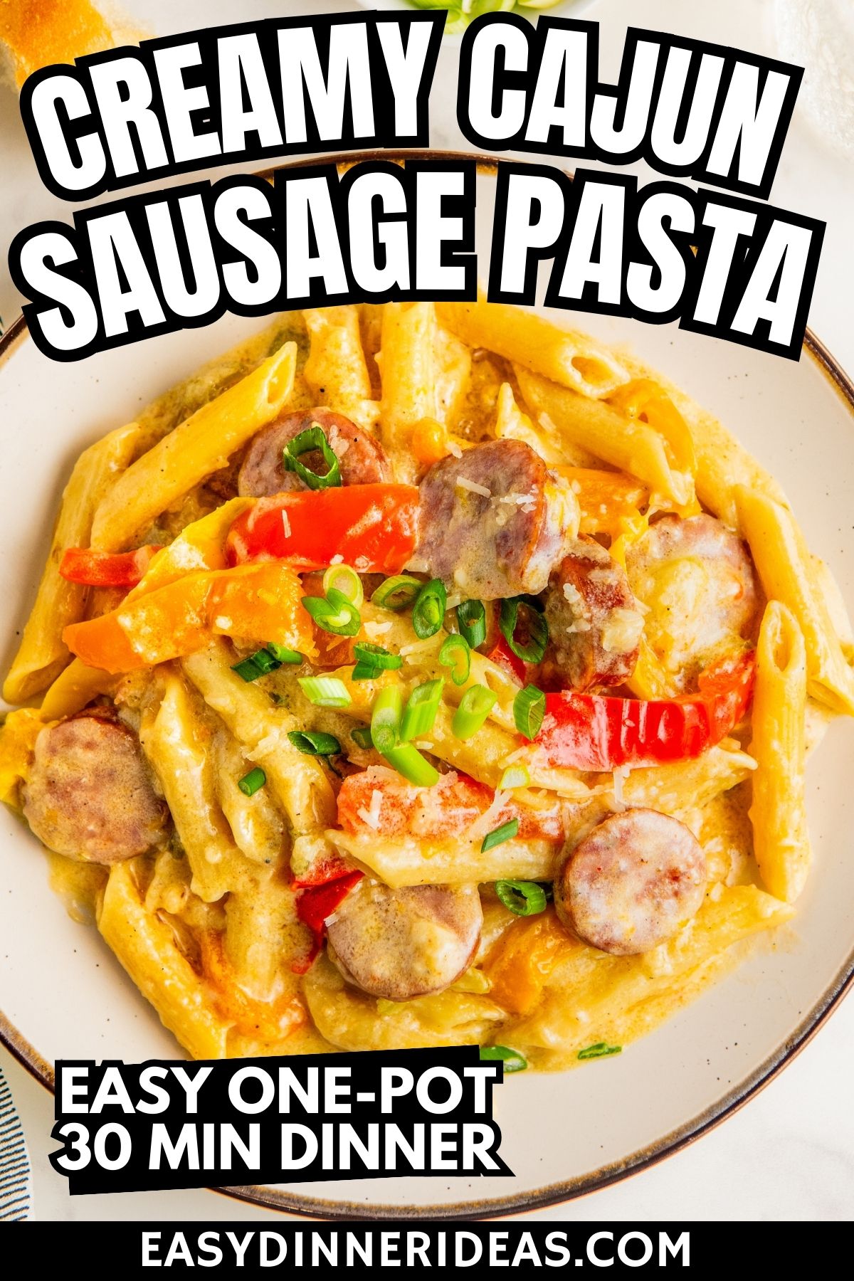 Creamy Cajun Sausage Pasta Recipe Easy Dinner Ideas