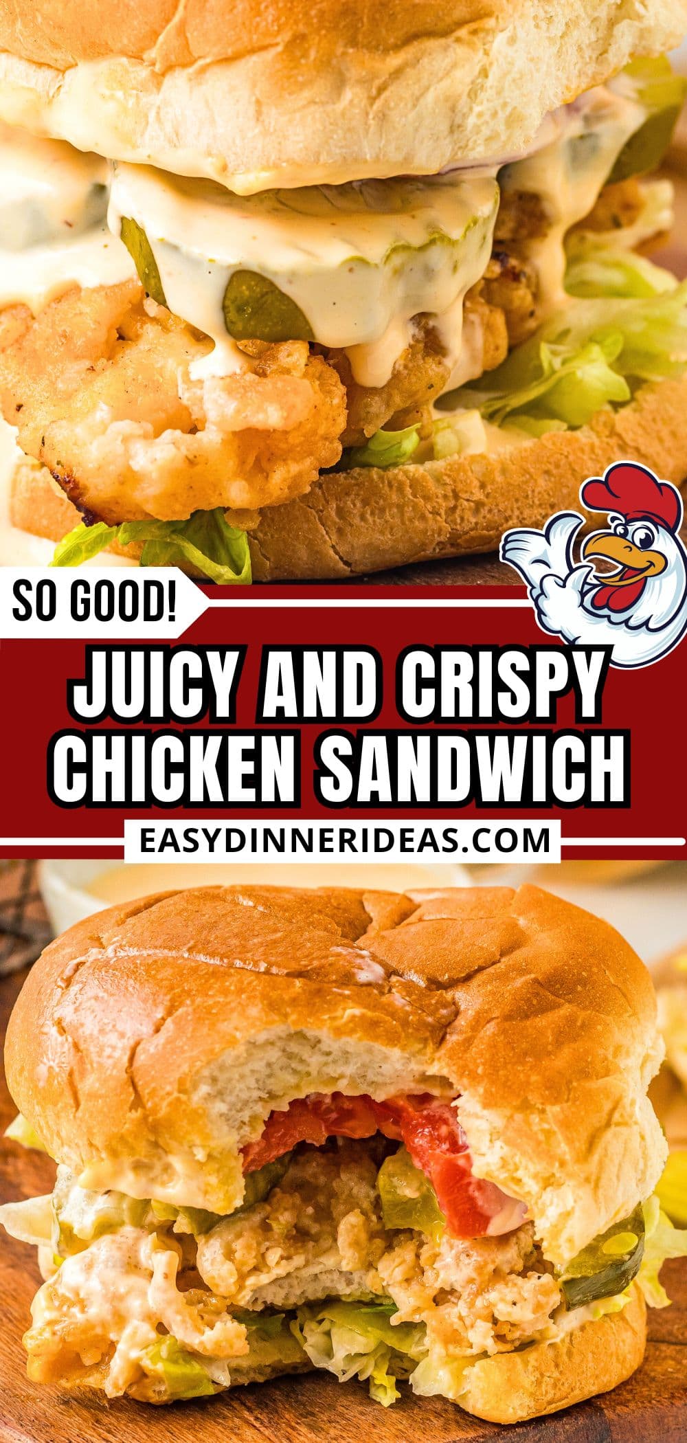 Homemade Crispy Chicken Sandwich | Easy Dinner Ideas