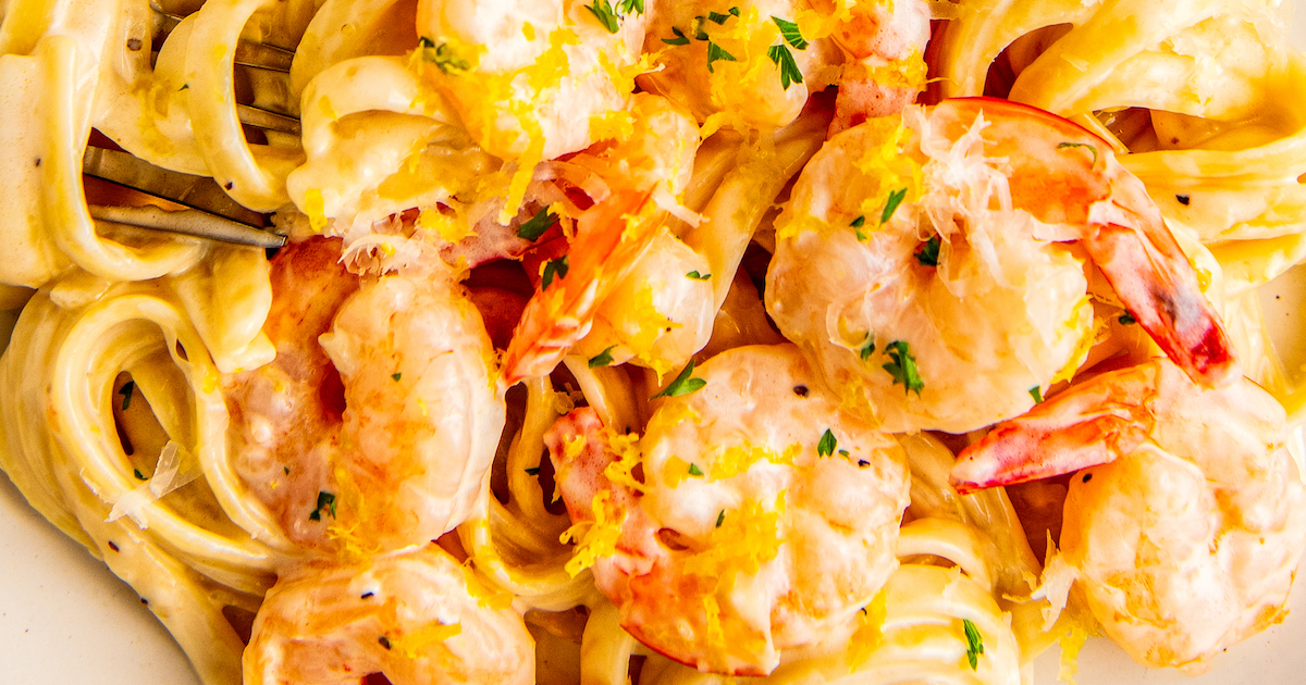 Lemon Garlic Shrimp Pasta Recipe | Easy Dinner Ideas