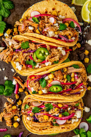 Crockpot Salsa Verde Pork | Perfect For Salsa Verde Tacos!