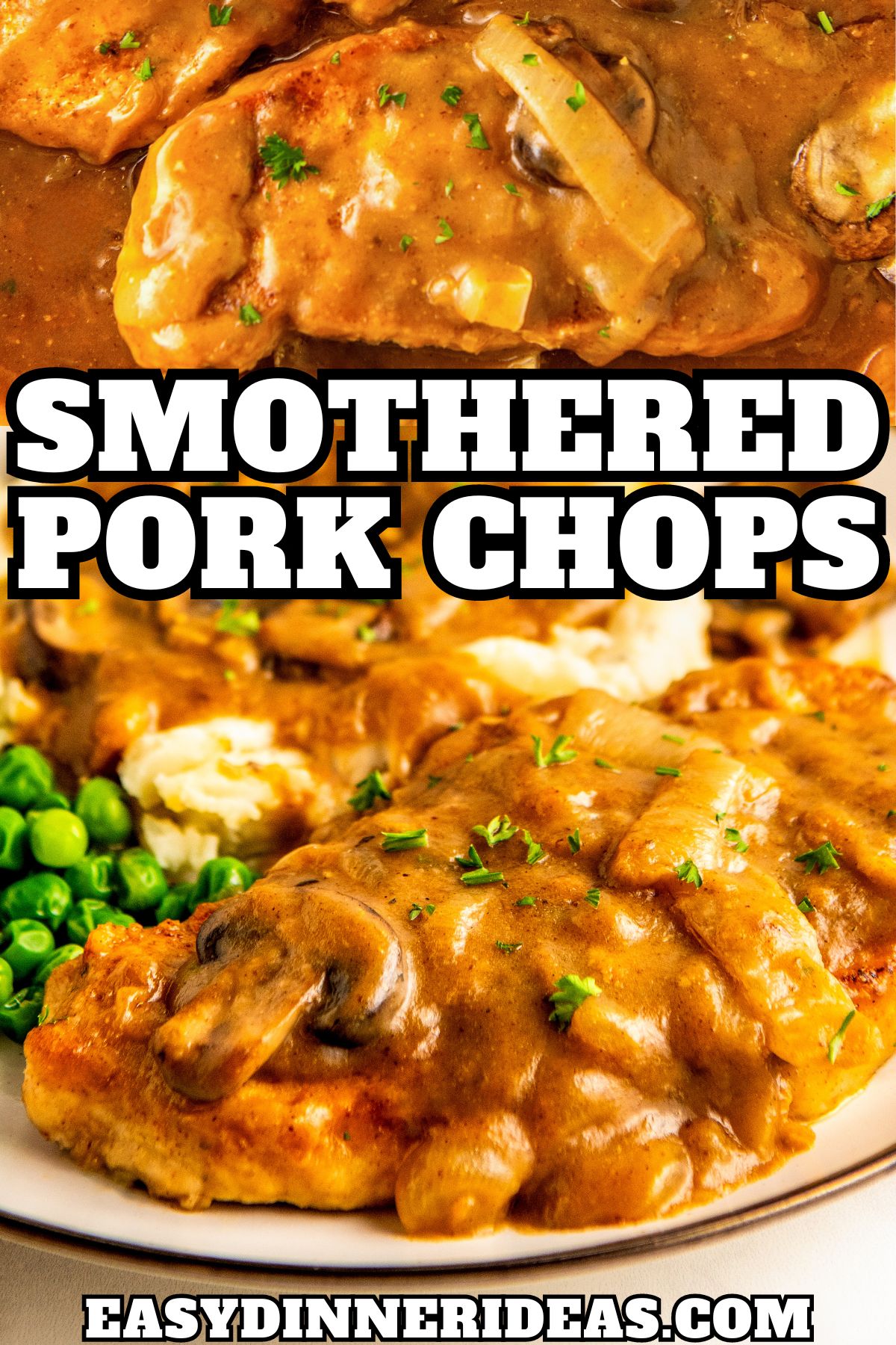 Smothered Pork Chops and Gravy | Easy Dinner Ideas