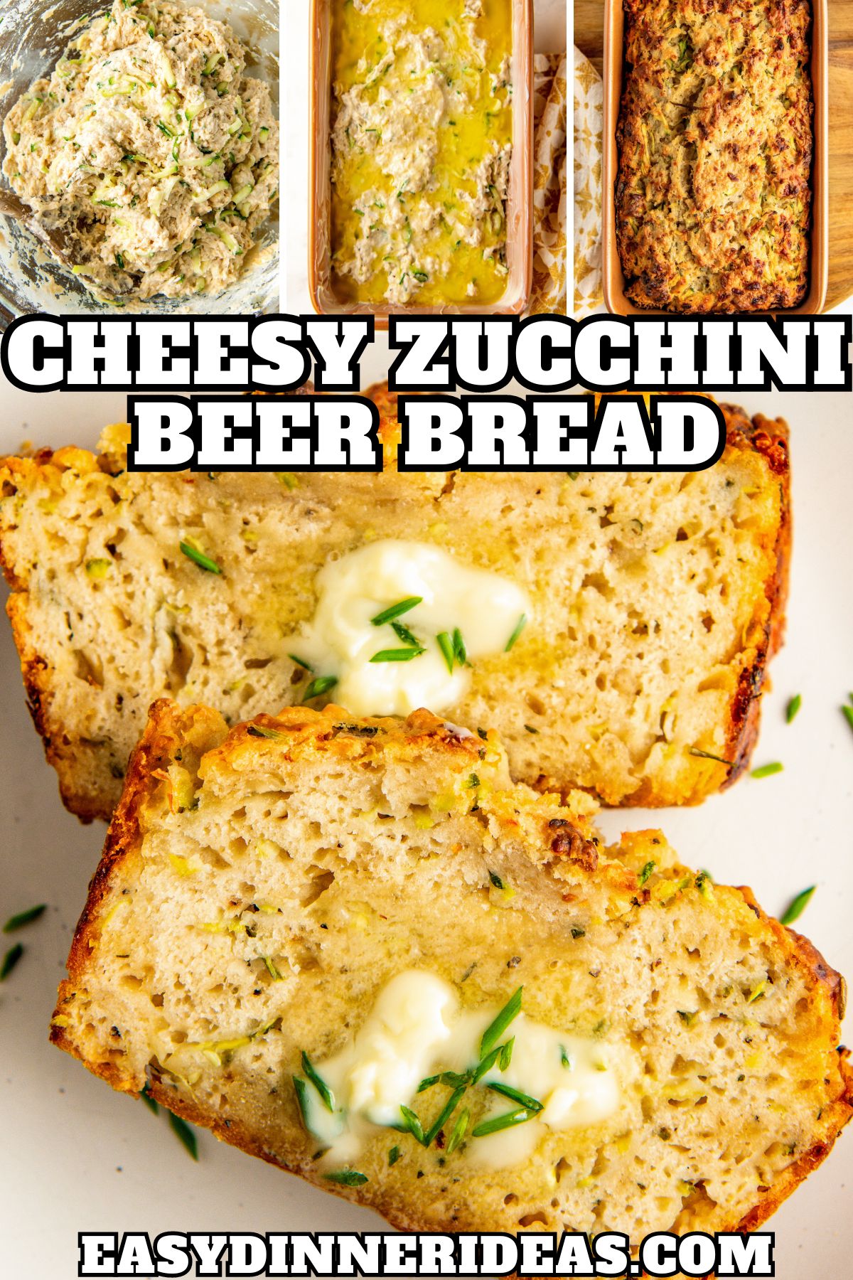 Cheesy Zucchini Beer Bread Recipe Easy Dinner Ideas