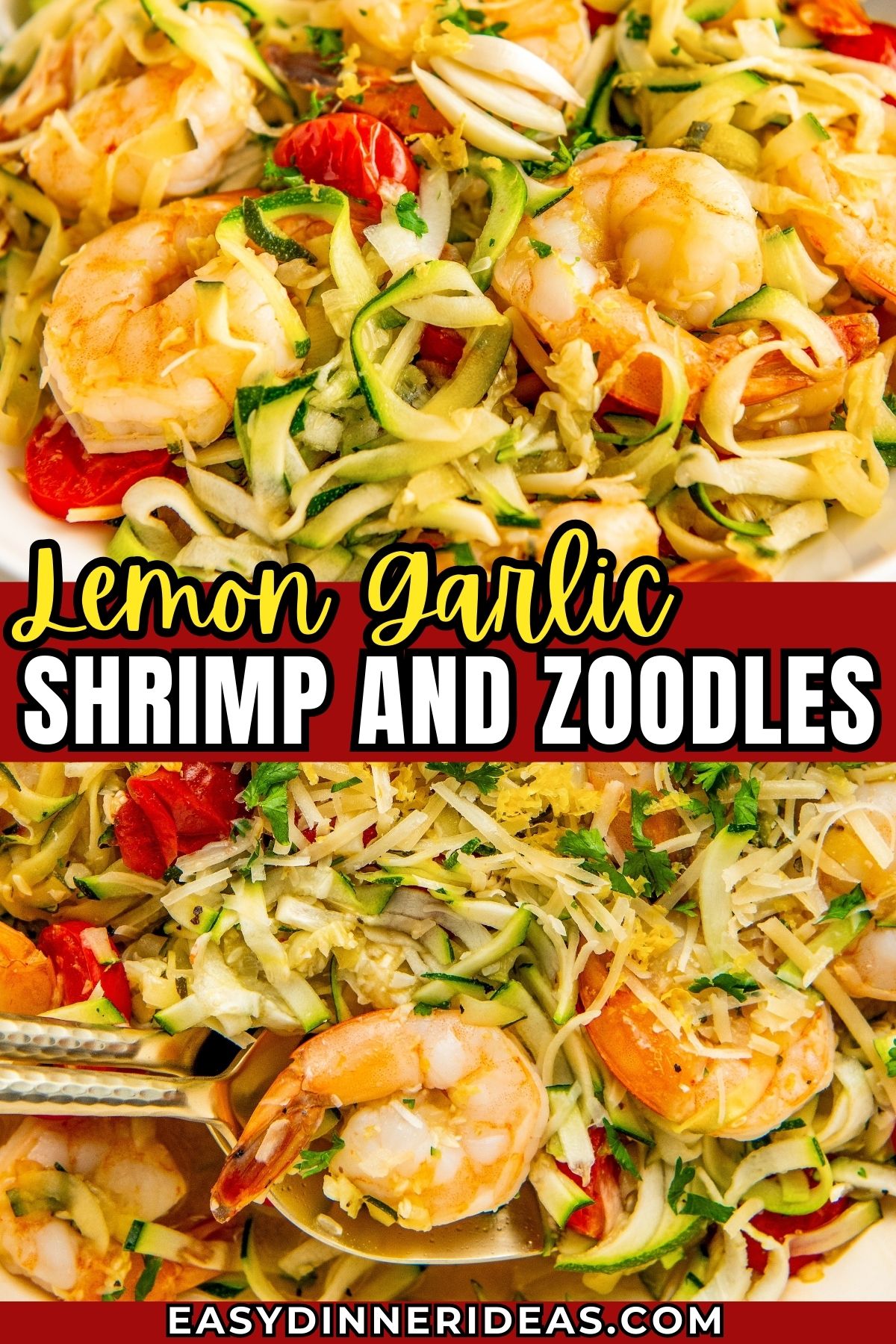 Lemon Garlic Shrimp with Zucchini Noodles Easy Dinner Ideas